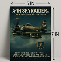 A-1H Skyraider The Workhorse Of The Poster PosterGoat