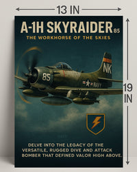 A-1H Skyraider The Workhorse Of The Poster PosterGoat