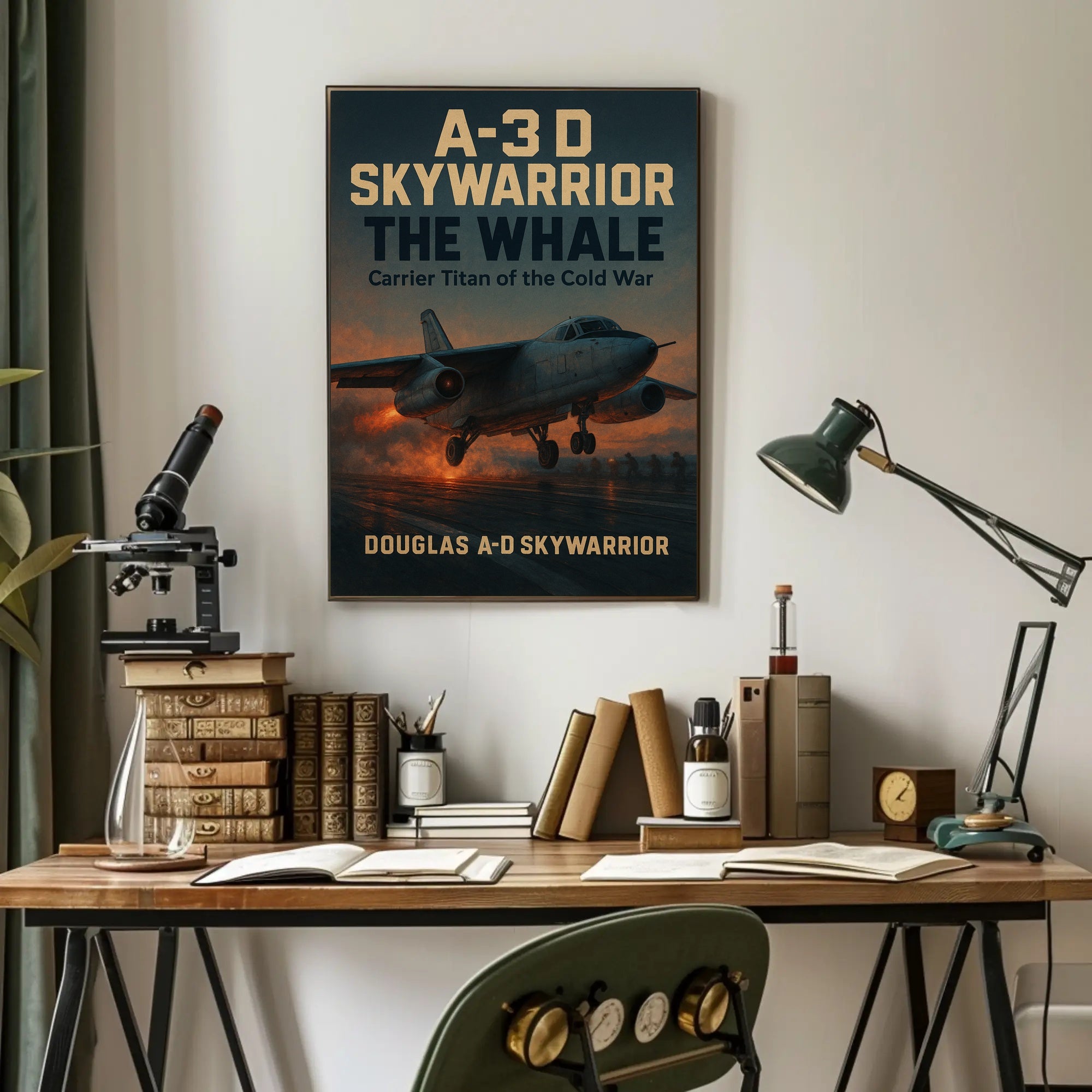 A-3D Skywarrior Cold War Aircraft Poster PosterGoat