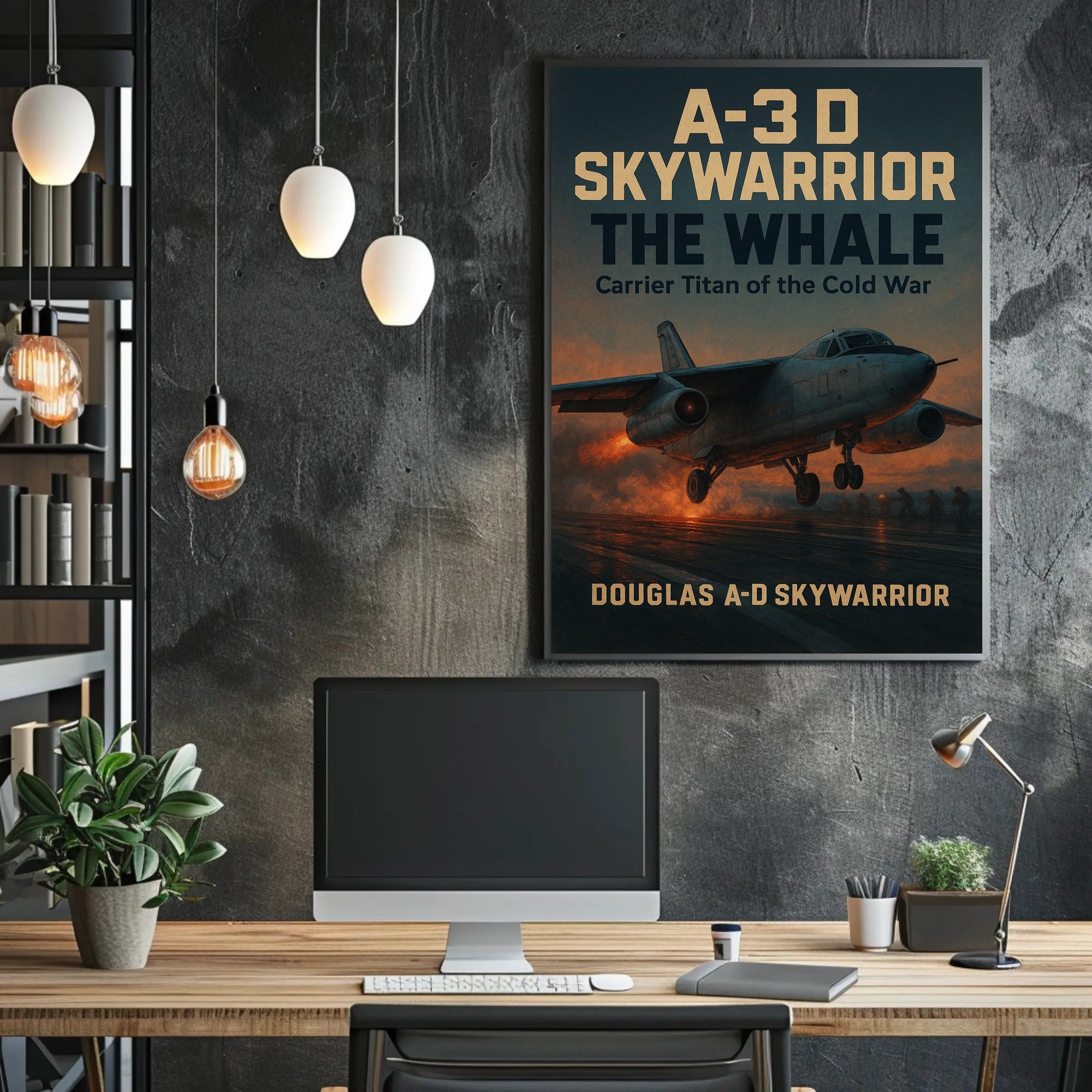 A-3D Skywarrior Cold War Aircraft Poster PosterGoat
