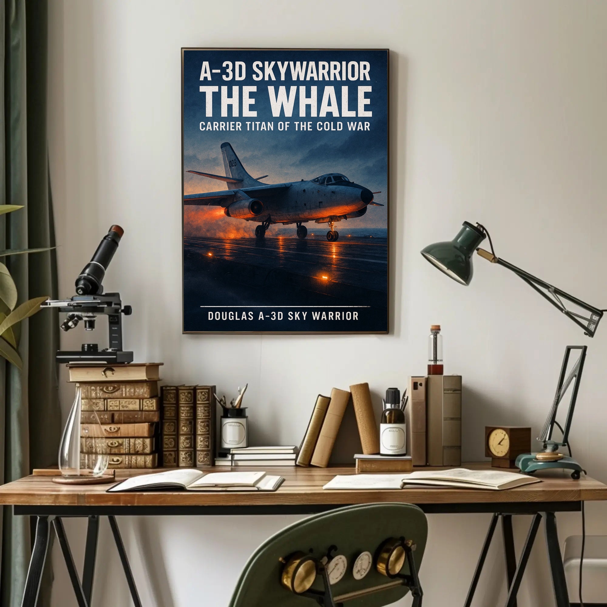 A-3D Skywarrior The Whale Poster PosterGoat
