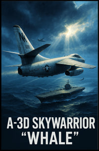 A-3D Skywarrior "Whale" Poster PosterGoat