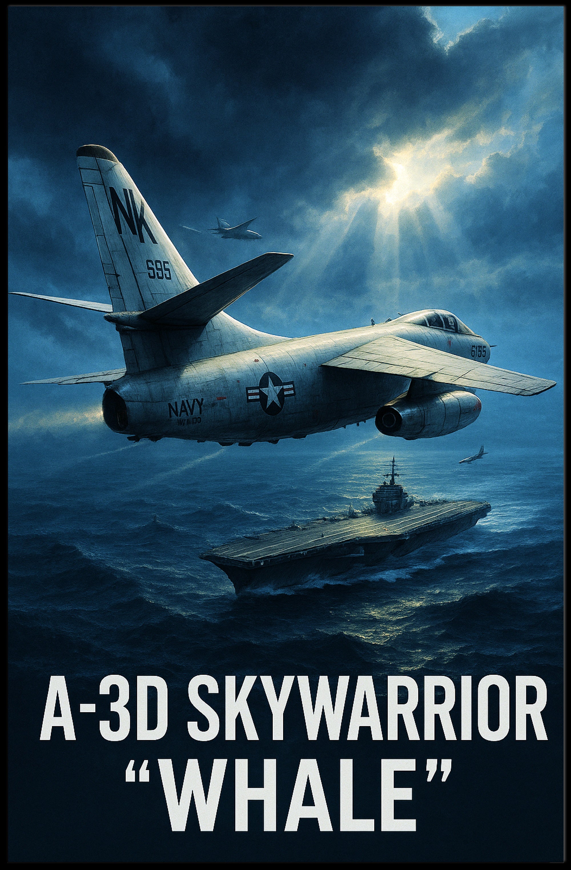 A-3D Skywarrior "Whale" Poster PosterGoat