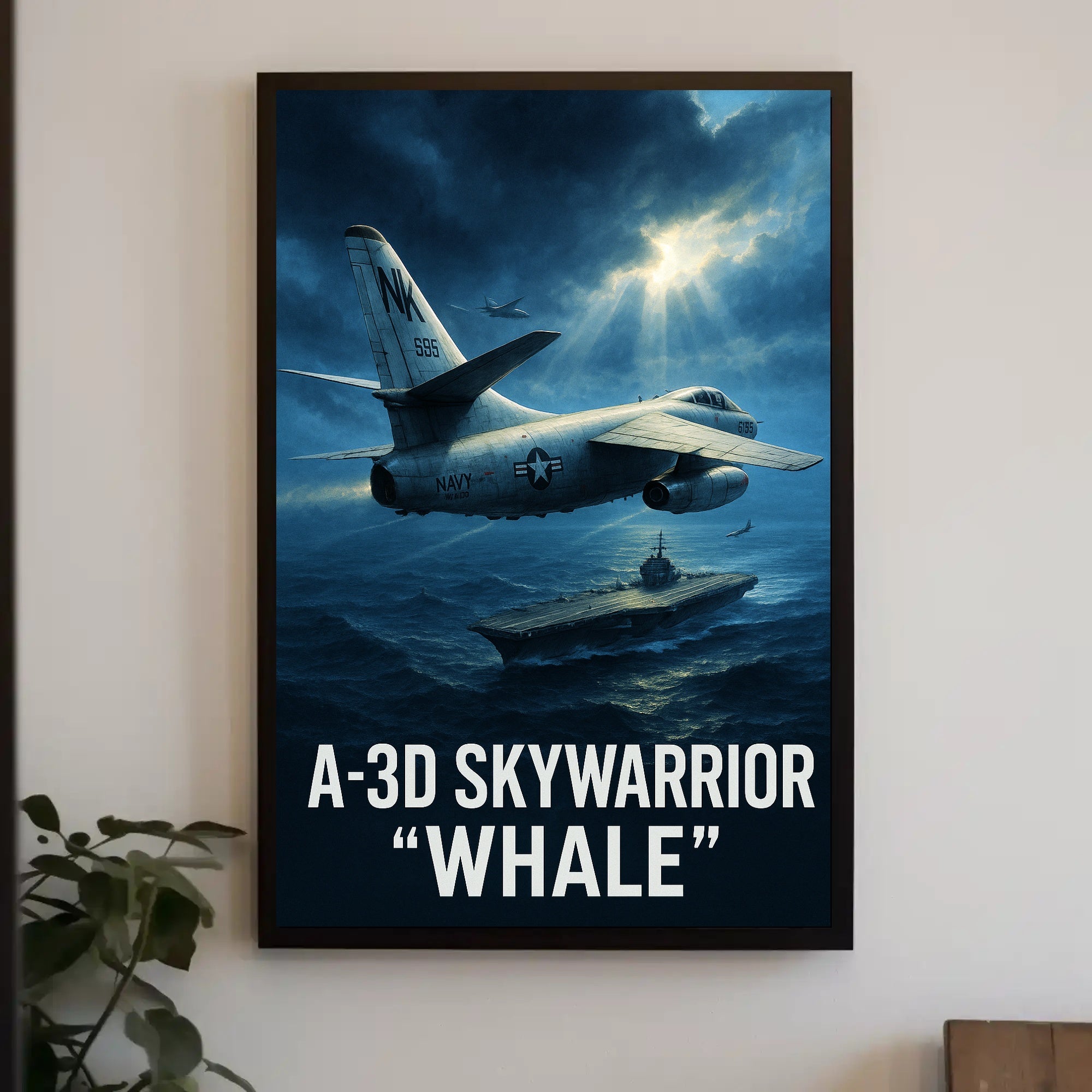 A-3D Skywarrior "Whale" Poster PosterGoat