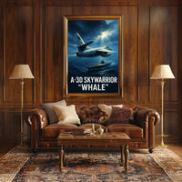 A-3D Skywarrior "Whale" Poster PosterGoat