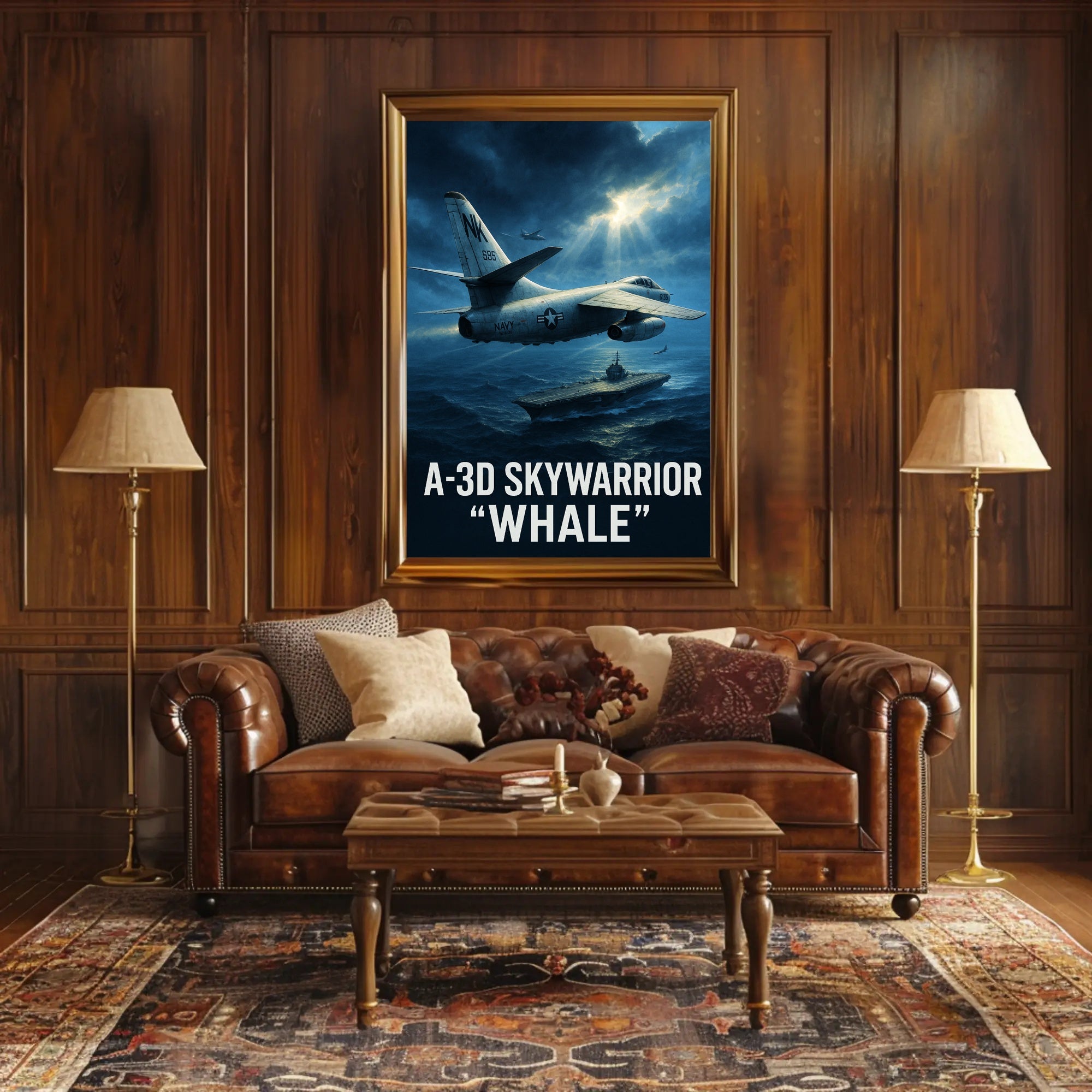 A-3D Skywarrior "Whale" Poster PosterGoat