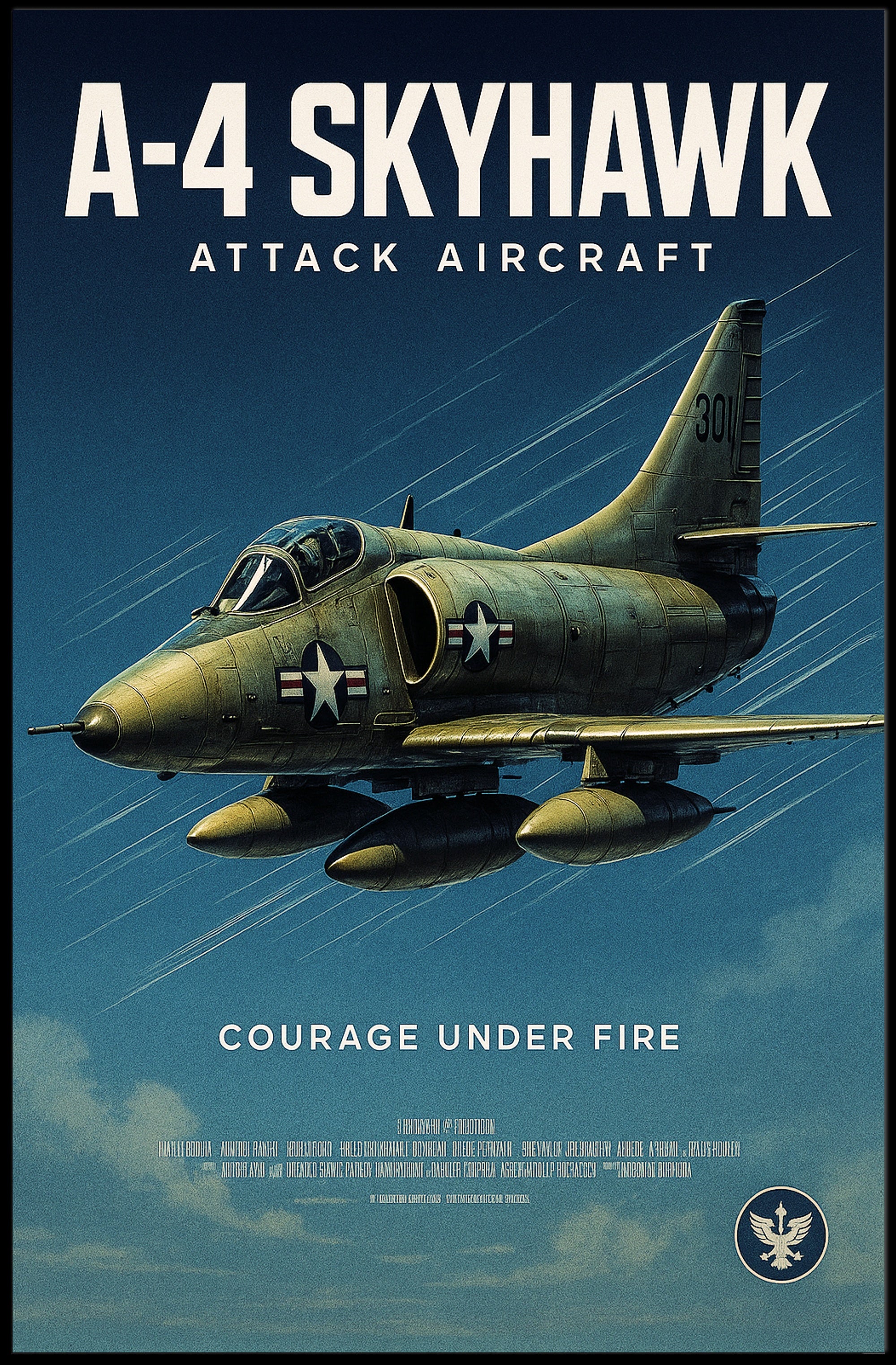 A-4 Skyhawk Courage Under Fire Poster PosterGoat