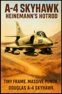 A-4 Skyhawk Heinemann’s Hotrod Poster PosterGoat