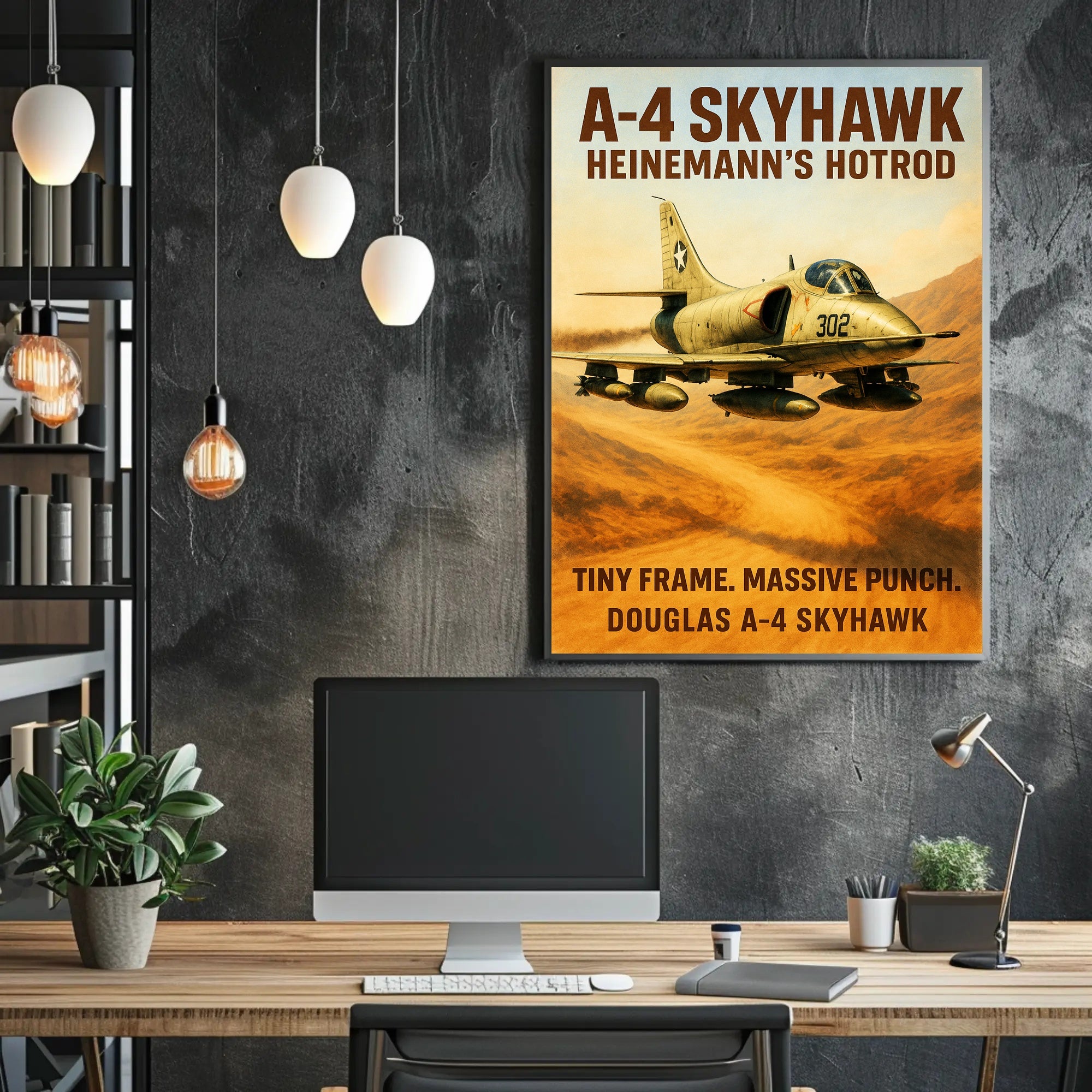 A-4 Skyhawk Heinemann’s Hotrod Poster PosterGoat