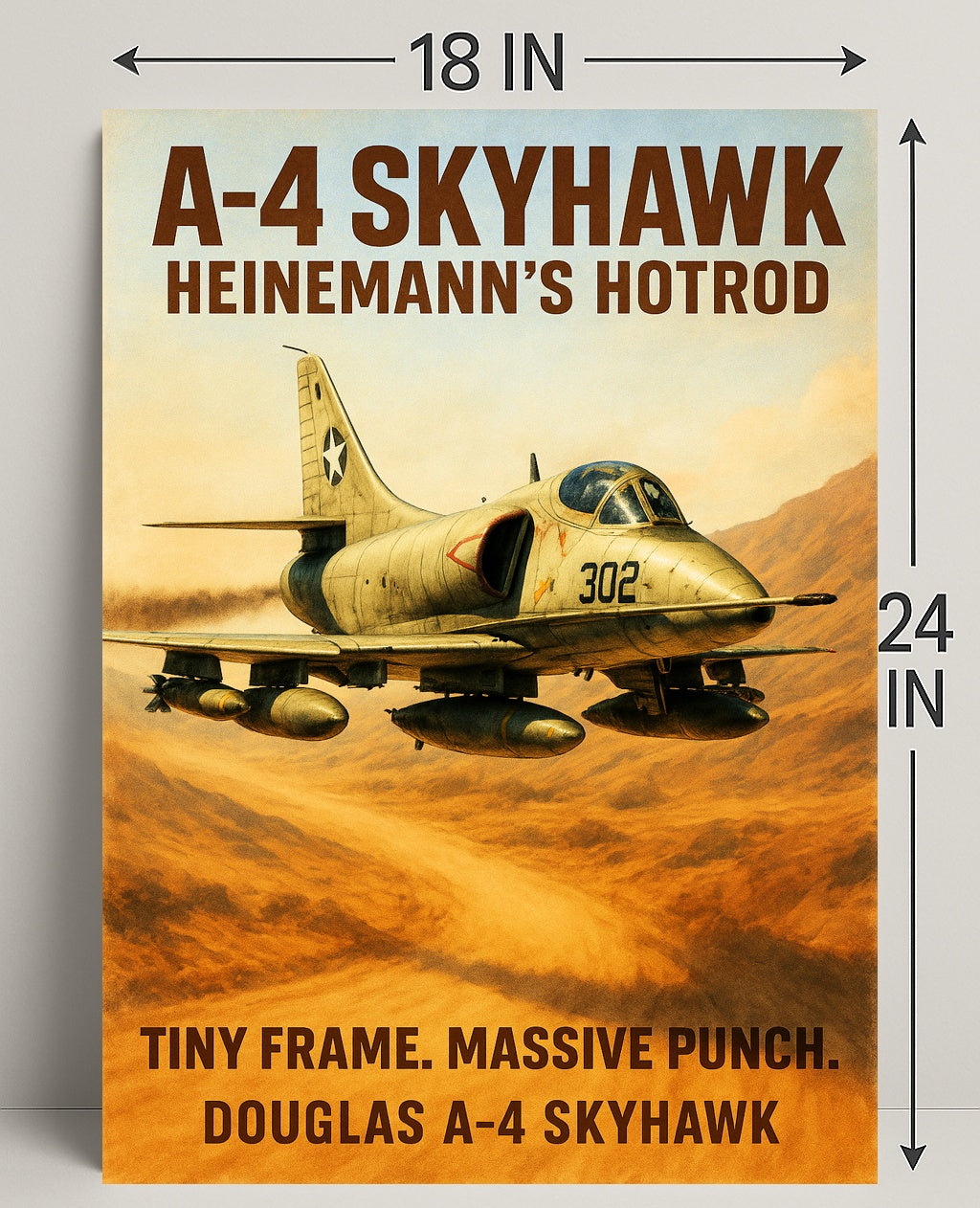 A-4 Skyhawk Heinemann’s Hotrod Poster PosterGoat