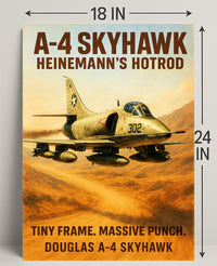 A-4 Skyhawk Heinemann’s Hotrod Poster PosterGoat