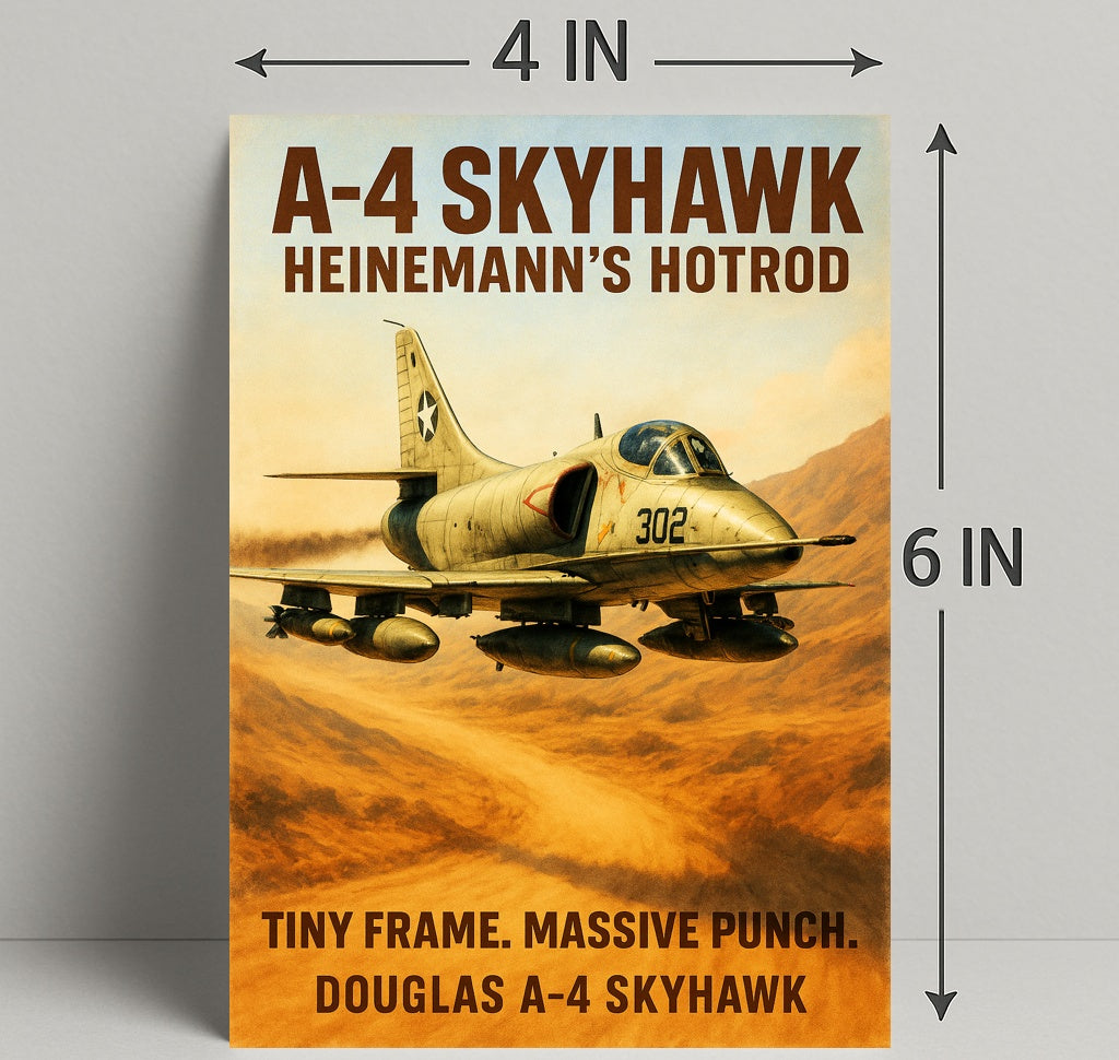 A-4 Skyhawk Heinemann’s Hotrod Poster PosterGoat