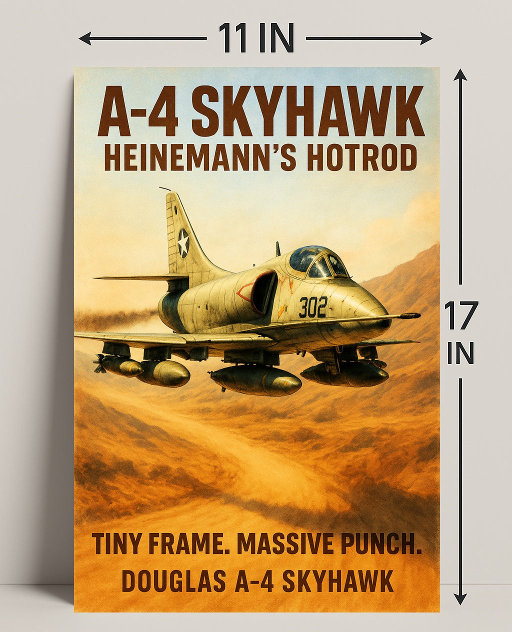 A-4 Skyhawk Heinemann’s Hotrod Poster PosterGoat