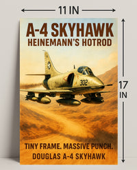A-4 Skyhawk Heinemann’s Hotrod Poster PosterGoat