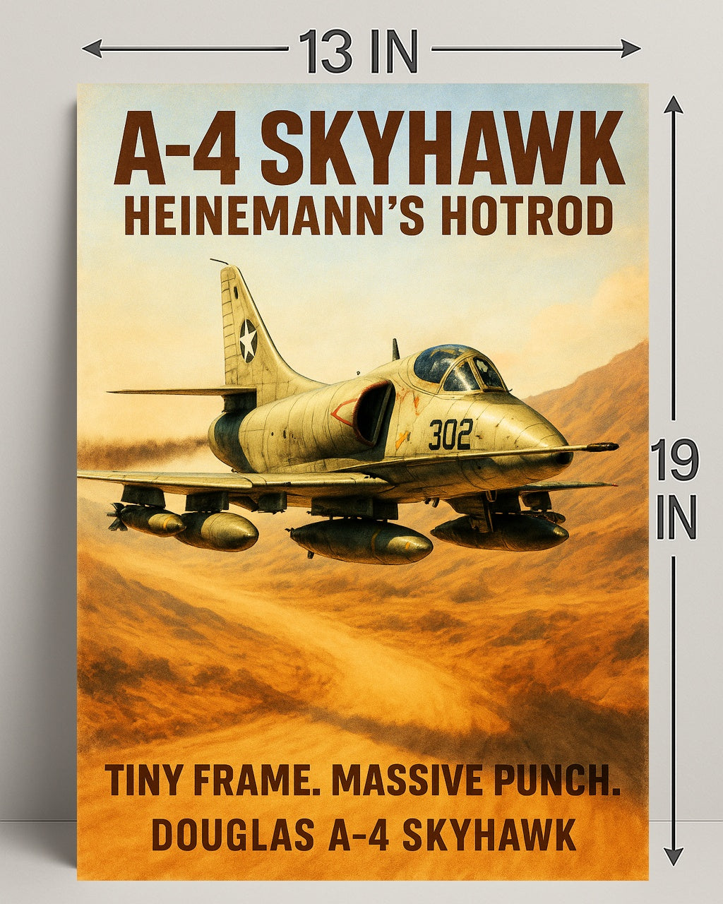 A-4 Skyhawk Heinemann’s Hotrod Poster PosterGoat