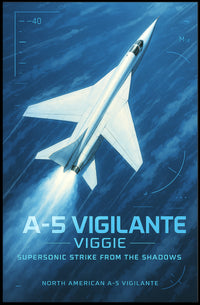 A-5 Vigilante Supersonic Strike Poster PosterGoat