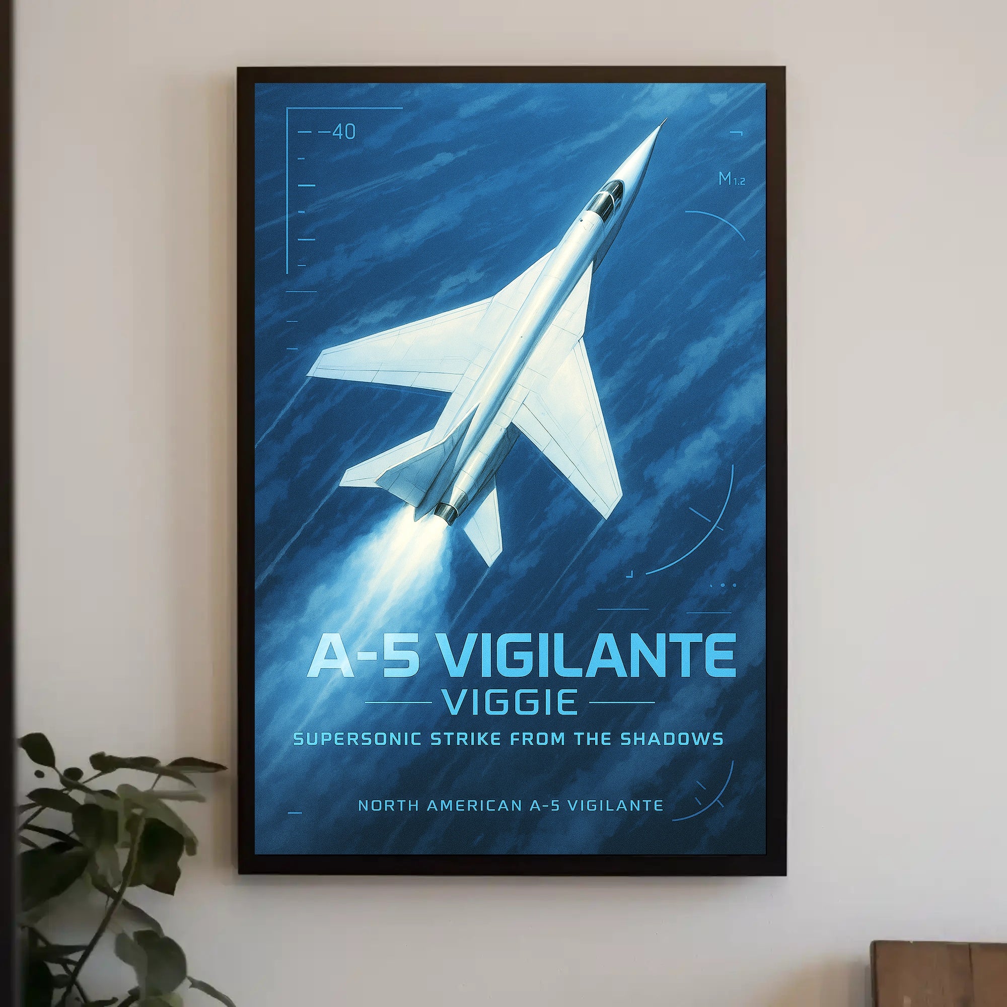 A-5 Vigilante Supersonic Strike Poster PosterGoat