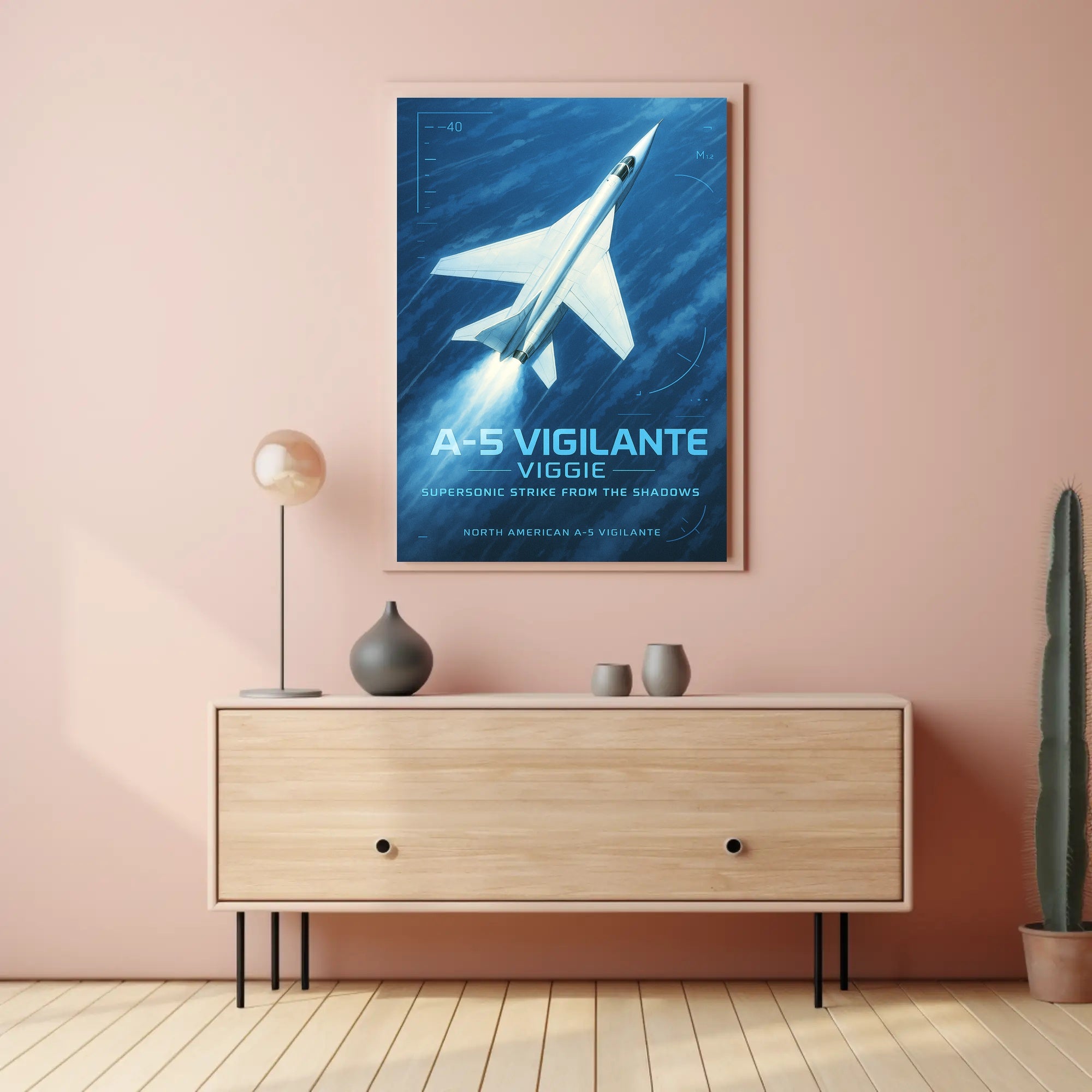A-5 Vigilante Supersonic Strike Poster PosterGoat