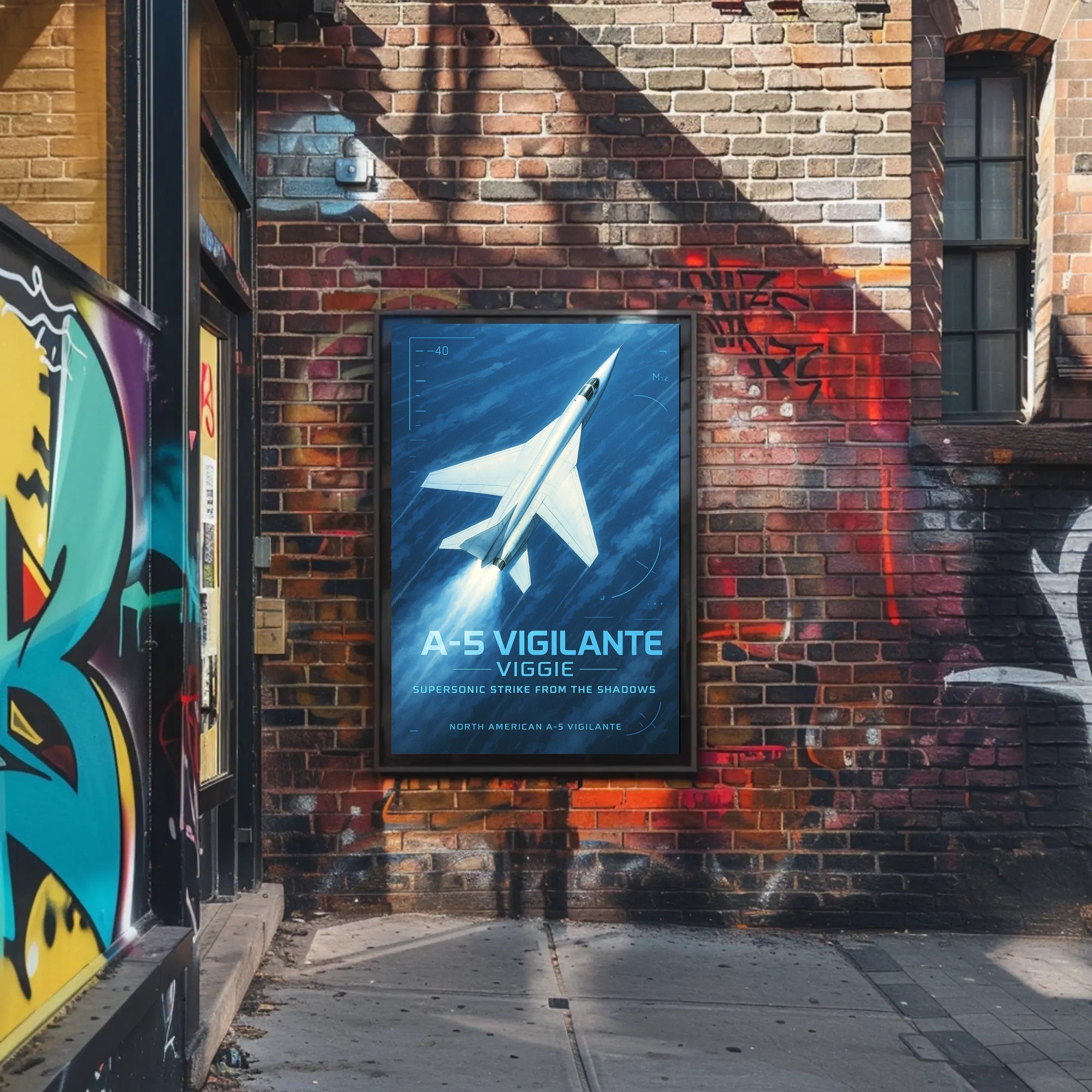 A-5 Vigilante Supersonic Strike Poster PosterGoat