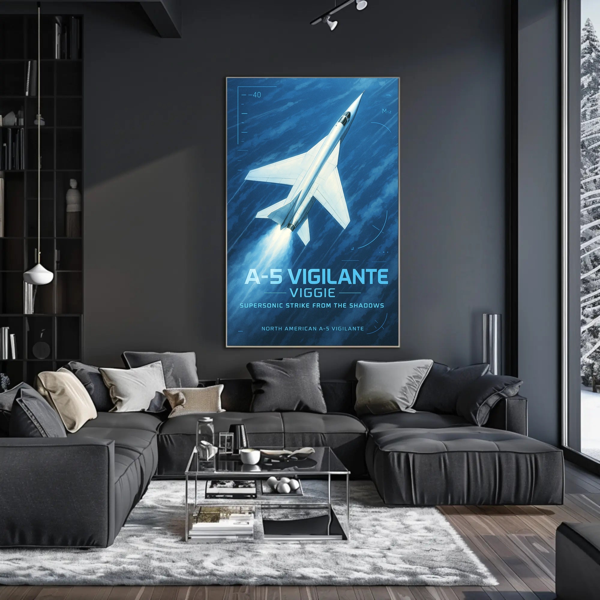 A-5 Vigilante Supersonic Strike Poster PosterGoat