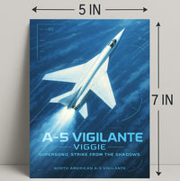 A-5 Vigilante Supersonic Strike Poster PosterGoat