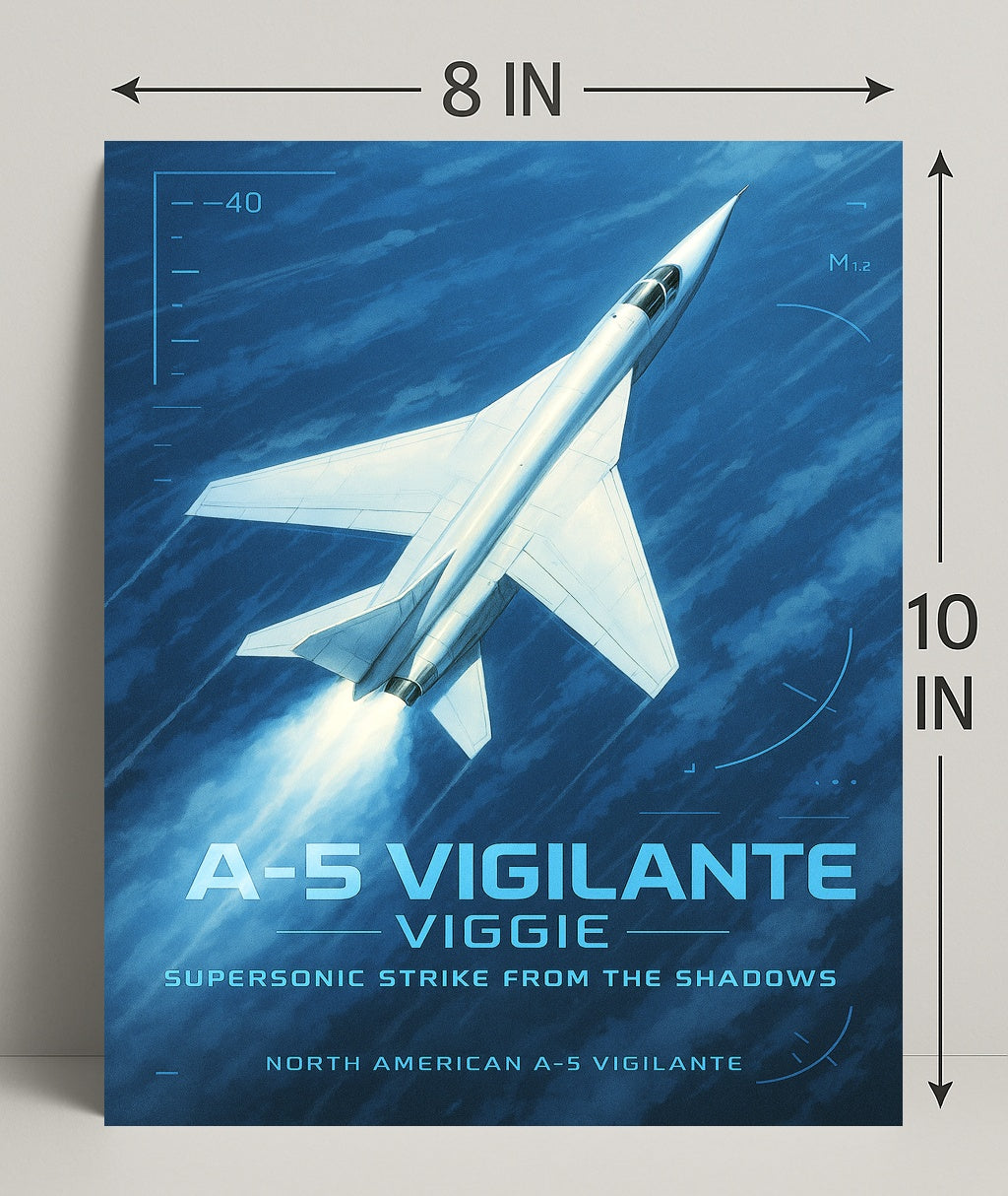 A-5 Vigilante Supersonic Strike Poster PosterGoat