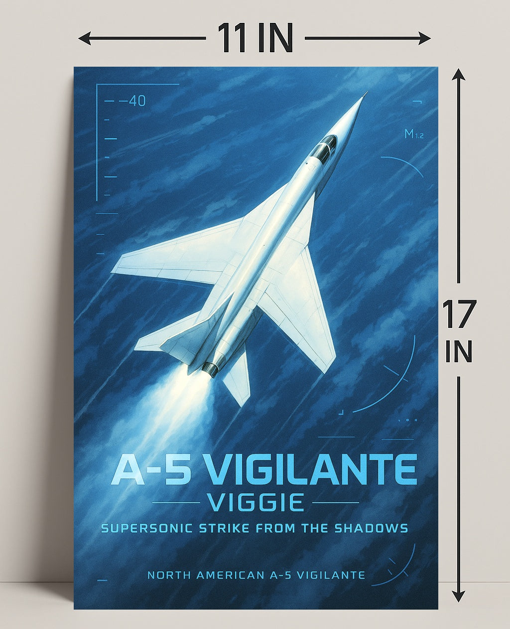 A-5 Vigilante Supersonic Strike Poster PosterGoat
