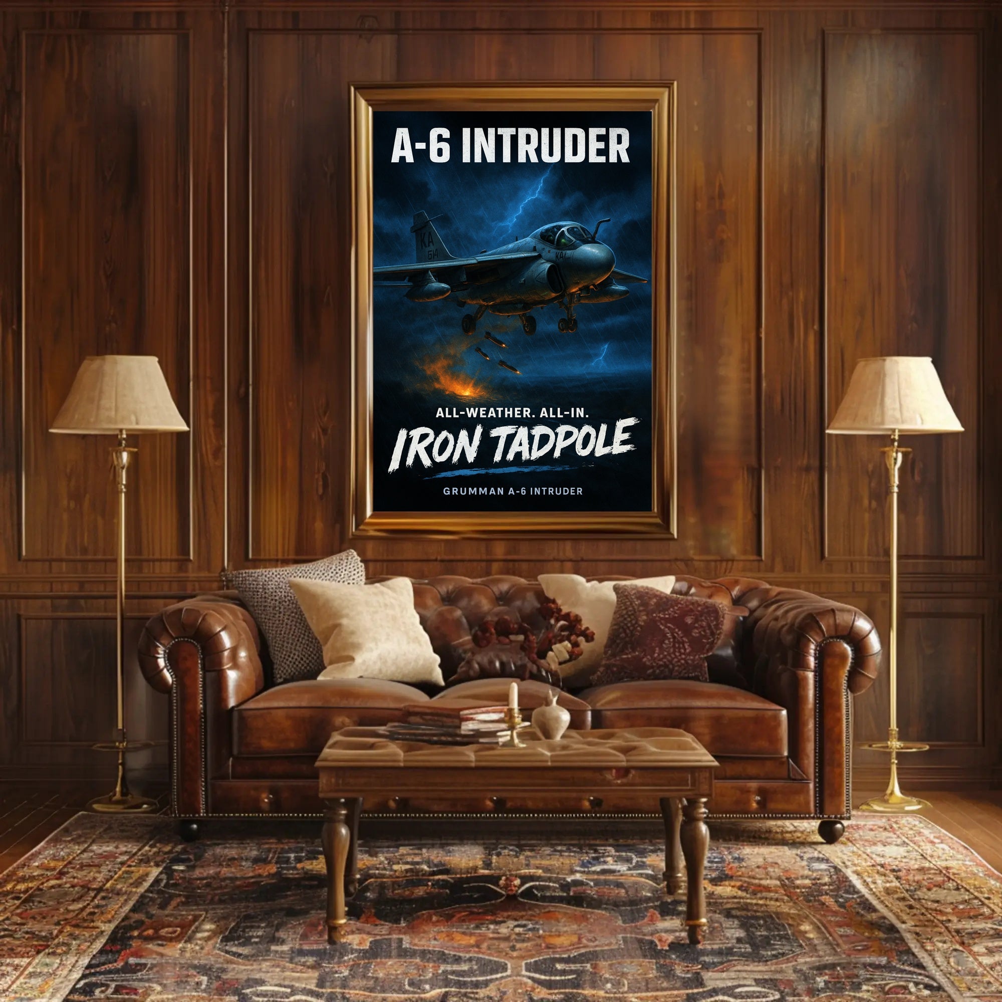 A-6 Intruder Iron Tadpole Poster PosterGoat