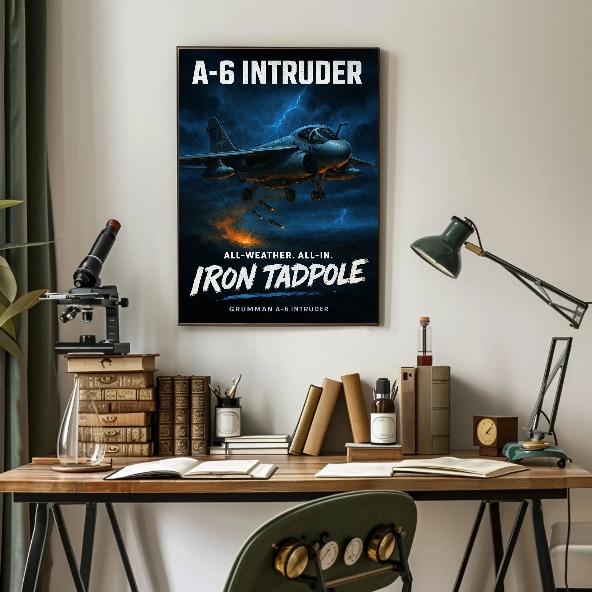 A-6 Intruder Iron Tadpole Poster PosterGoat