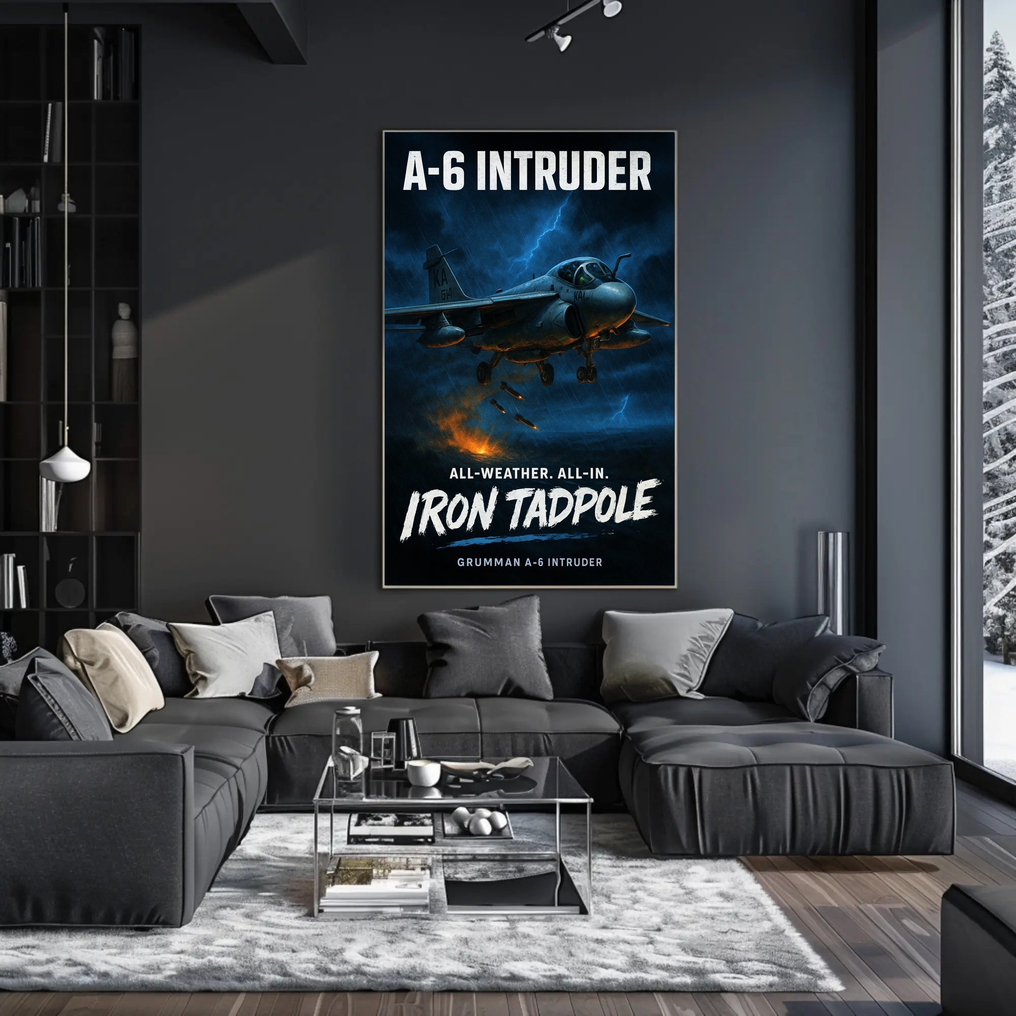 A-6 Intruder Iron Tadpole Poster PosterGoat