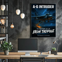 A-6 Intruder Iron Tadpole Poster PosterGoat