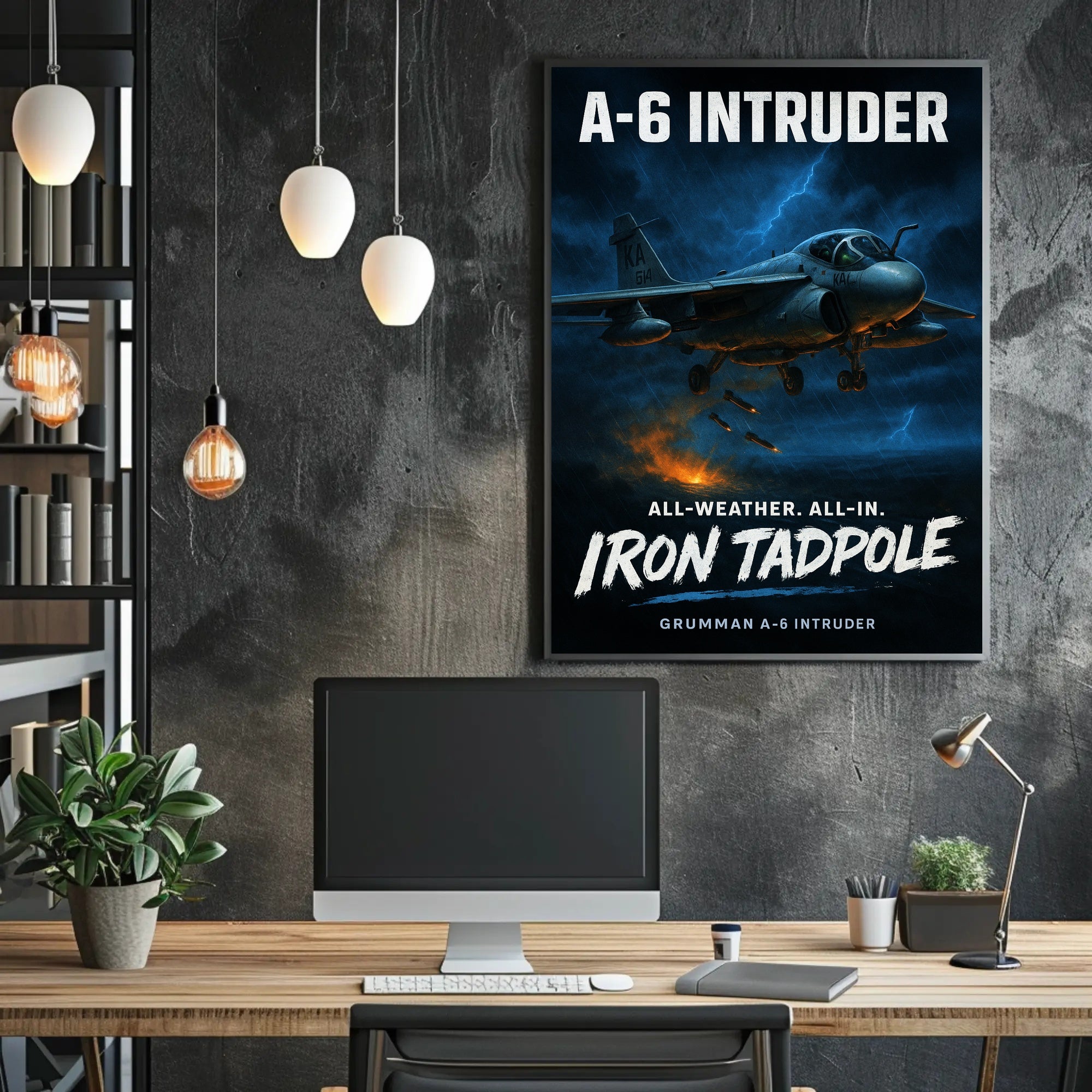 A-6 Intruder Iron Tadpole Poster PosterGoat