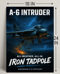 A-6 Intruder Iron Tadpole Poster PosterGoat