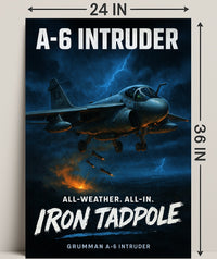 A-6 Intruder Iron Tadpole Poster PosterGoat