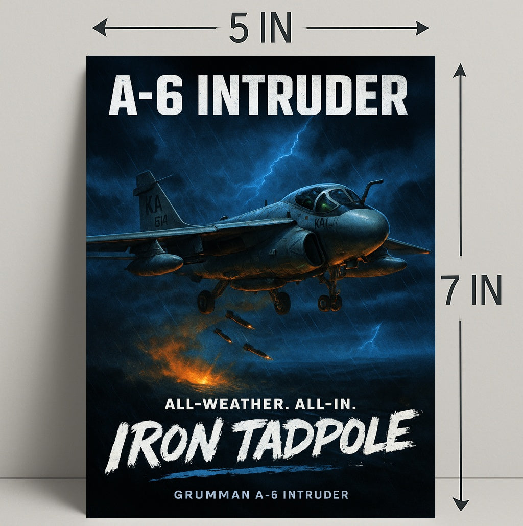 A-6 Intruder Iron Tadpole Poster PosterGoat