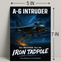 A-6 Intruder Iron Tadpole Poster PosterGoat