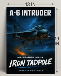 A-6 Intruder Iron Tadpole Poster PosterGoat