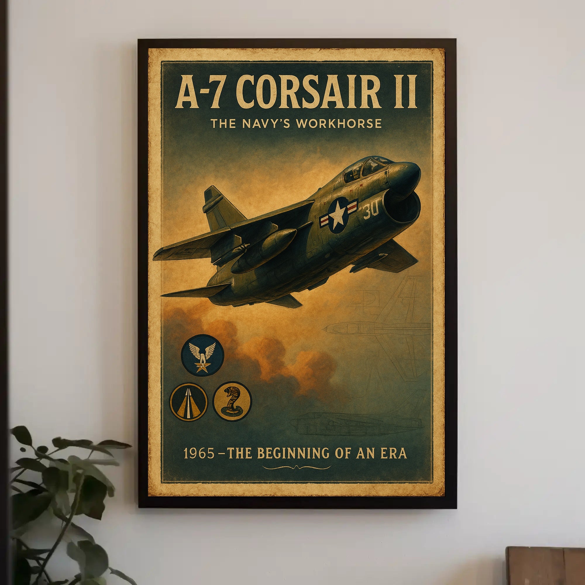 A-7 Corsair II The Navys Workhorse Poster PosterGoat