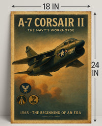 A-7 Corsair II The Navys Workhorse Poster PosterGoat