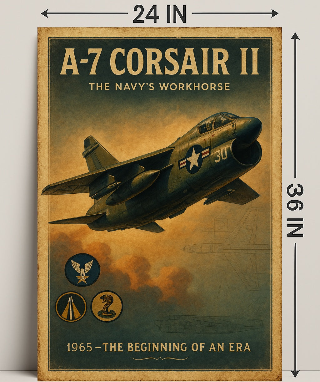 A-7 Corsair II The Navys Workhorse Poster PosterGoat