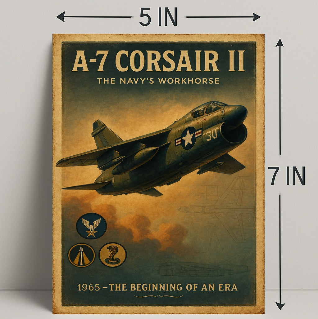 A-7 Corsair II The Navys Workhorse Poster PosterGoat