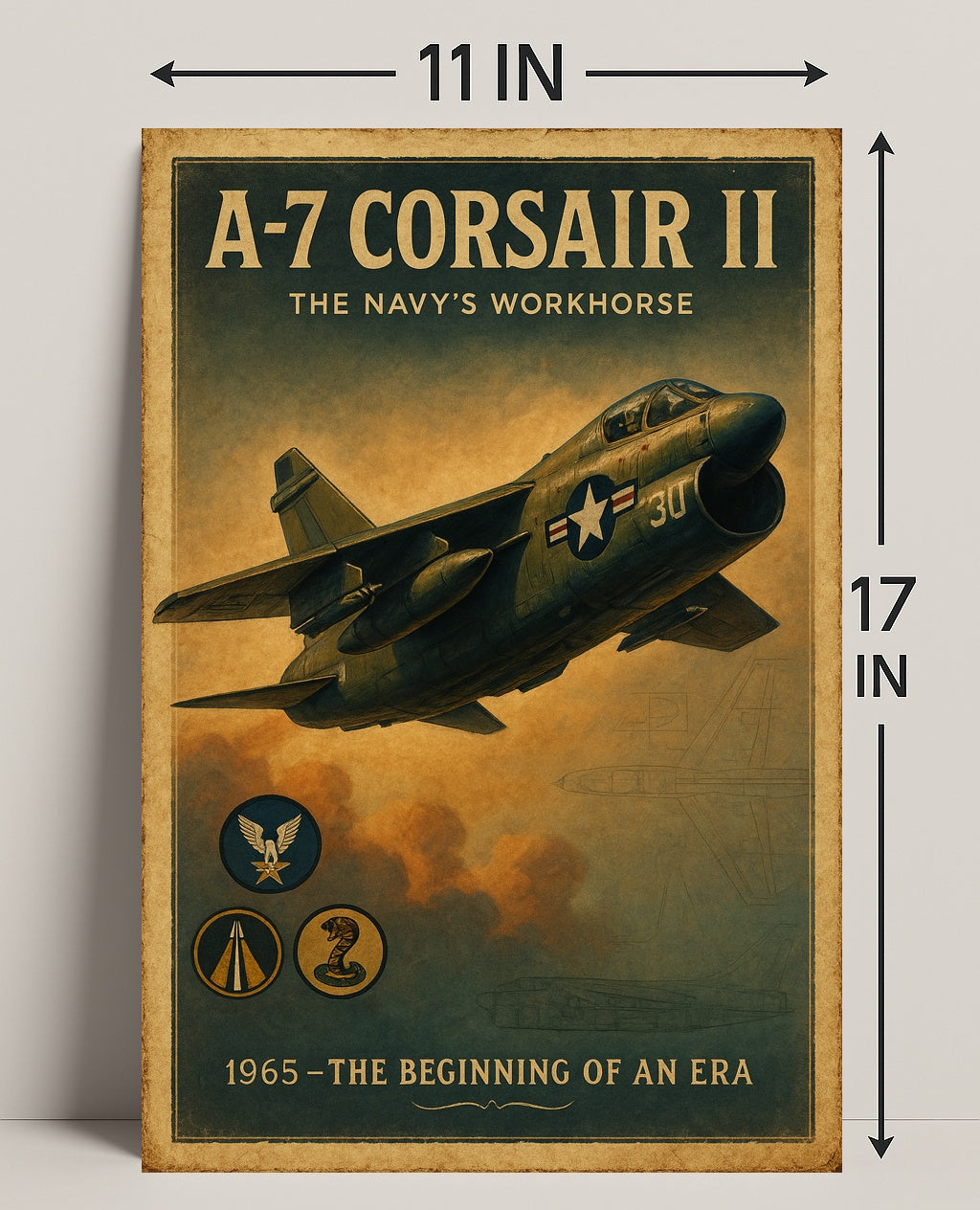 A-7 Corsair II The Navys Workhorse Poster PosterGoat