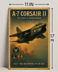 A-7 Corsair II The Navys Workhorse Poster PosterGoat