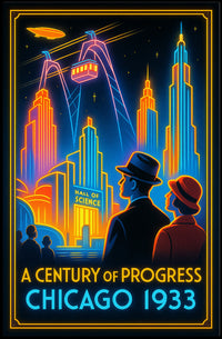 A Century of Progress Chicago 1933 Wall Art Print PosterGoat
