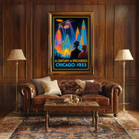 A Century of Progress Chicago 1933 Wall Art Print PosterGoat