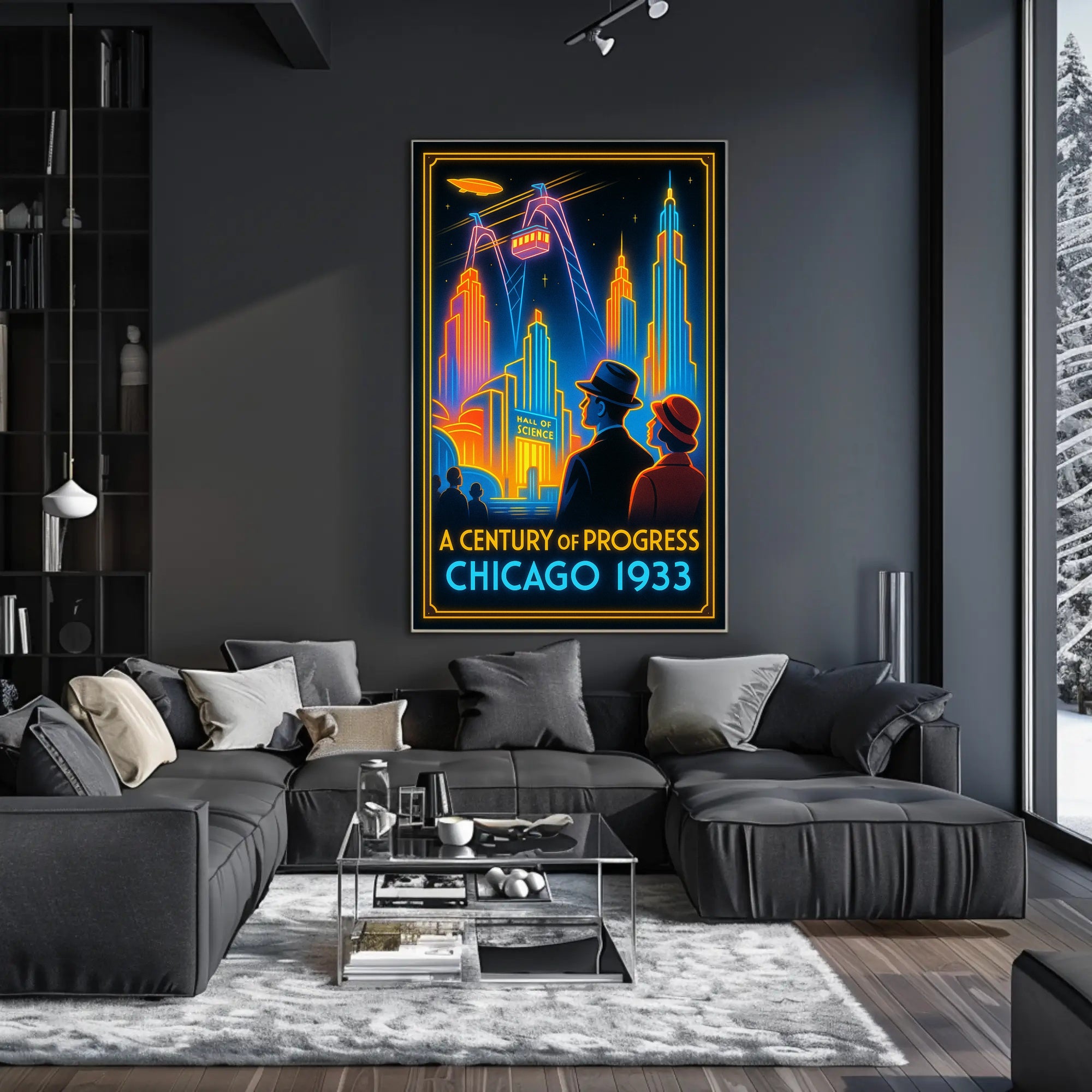 A Century of Progress Chicago 1933 Wall Art Print PosterGoat