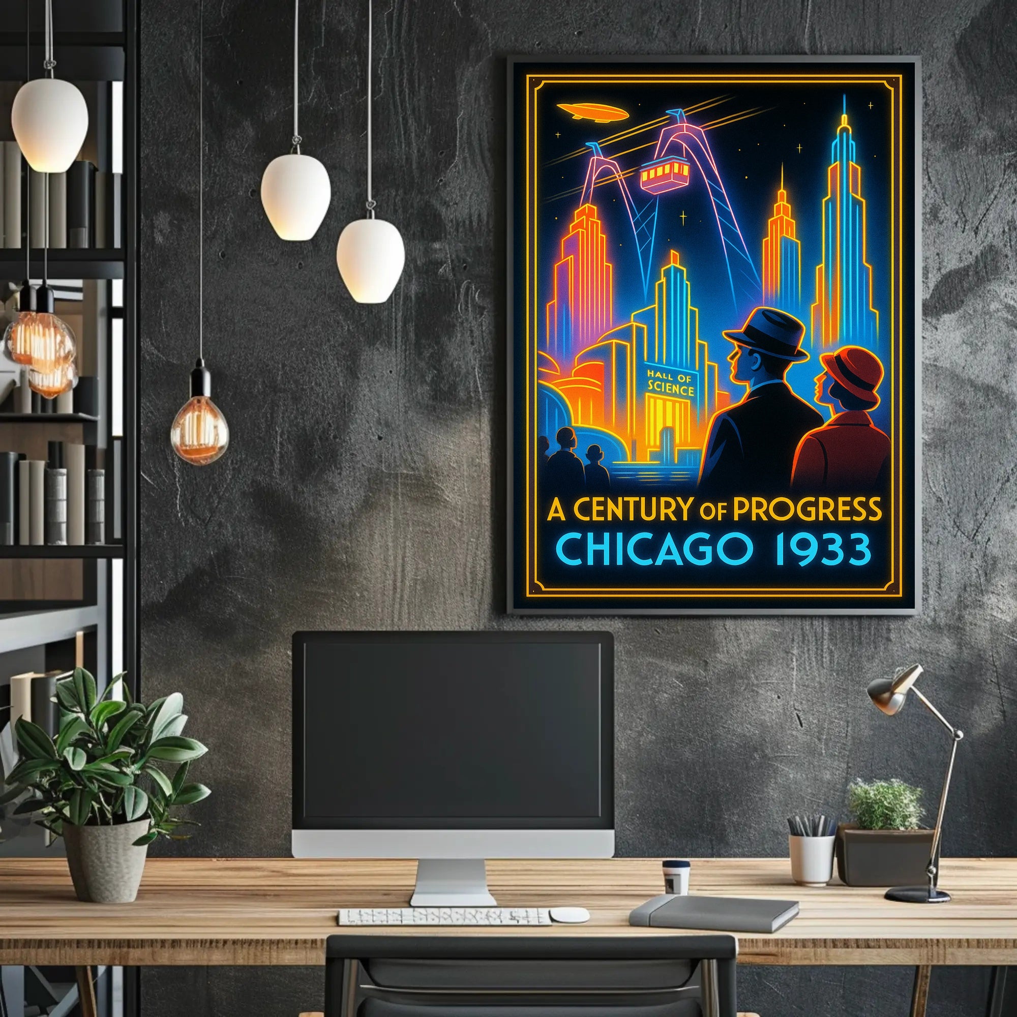 A Century of Progress Chicago 1933 Wall Art Print PosterGoat