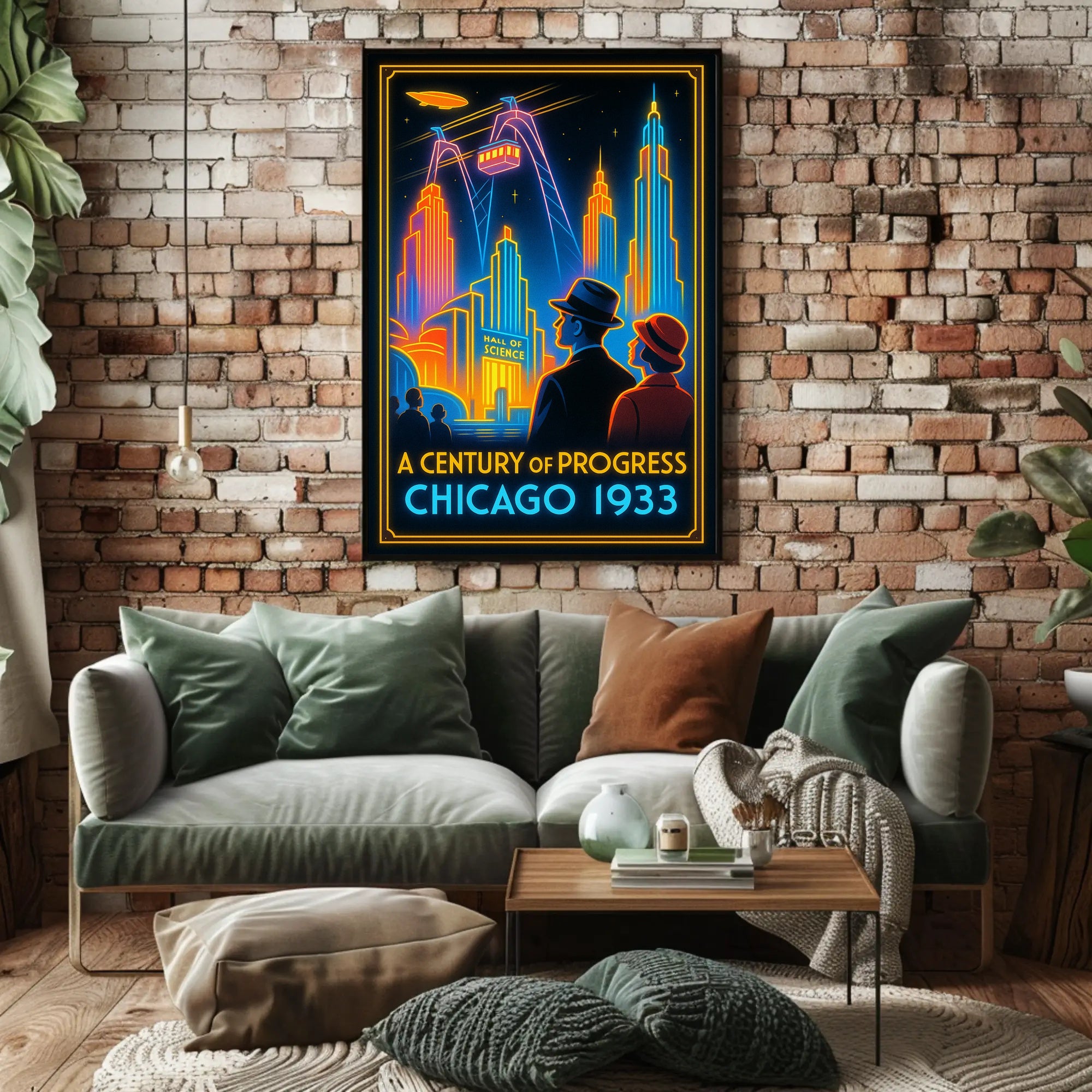 A Century of Progress Chicago 1933 Wall Art Print PosterGoat