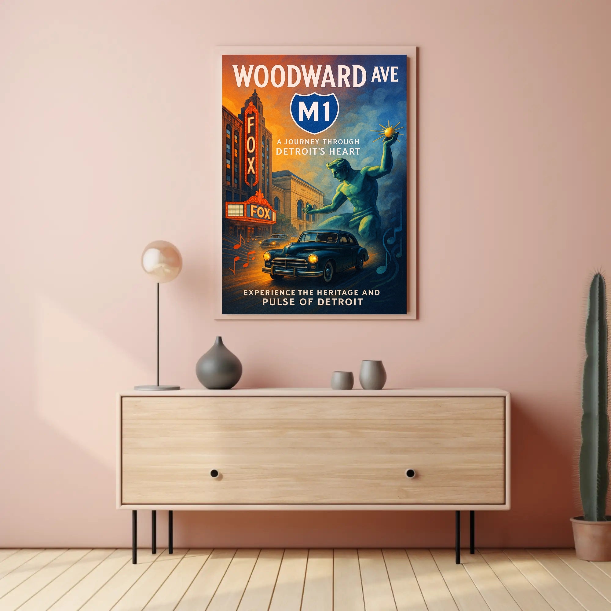 A Journey Through Detroit's Heart Poster Wall Art PosterGoat