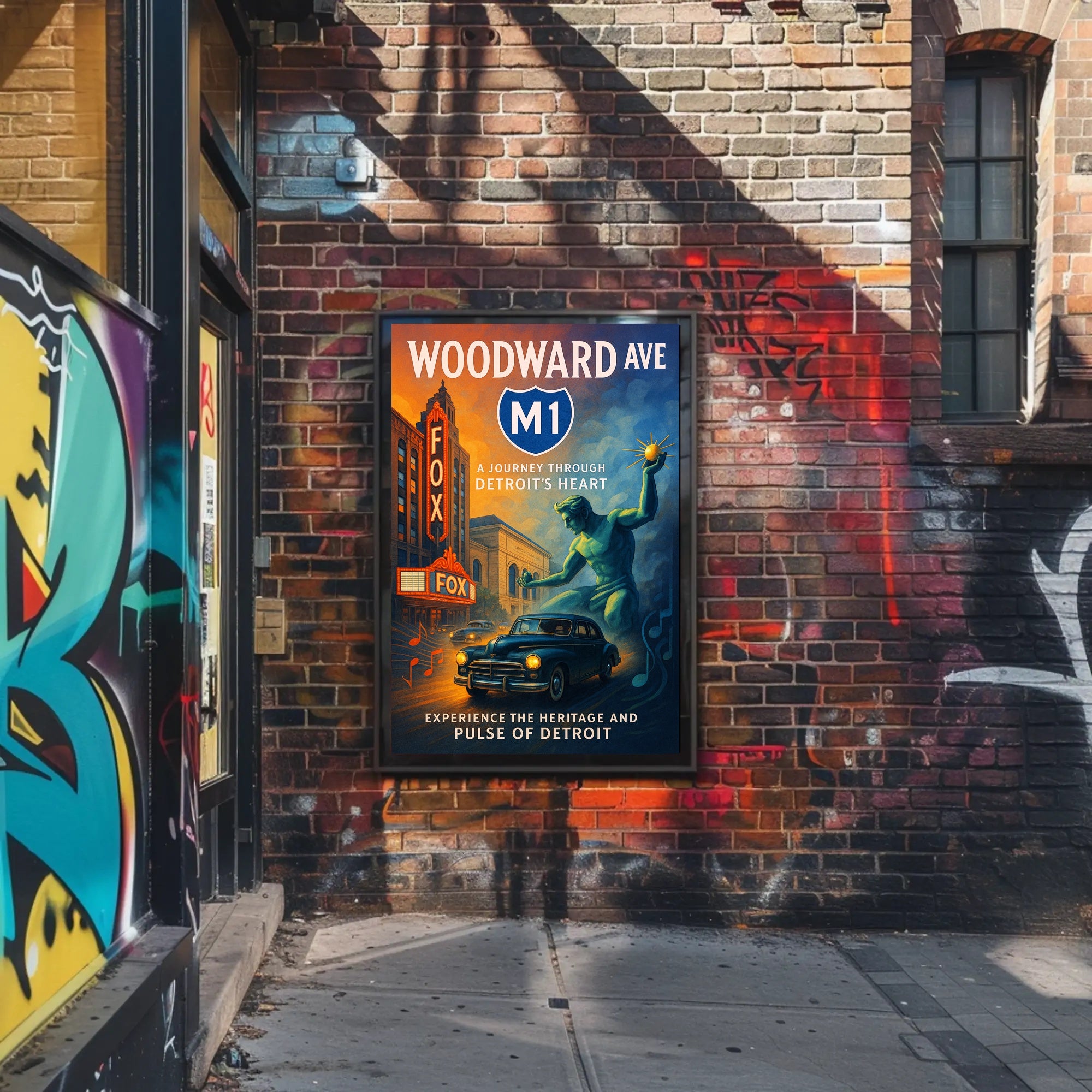 A Journey Through Detroit's Heart Poster Wall Art PosterGoat